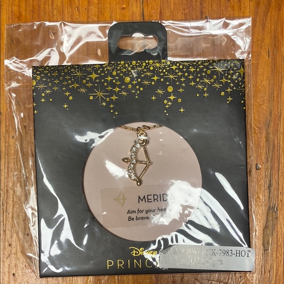 Disney | Accessories | Disney Princess Merida Necklace Gold And Black ...